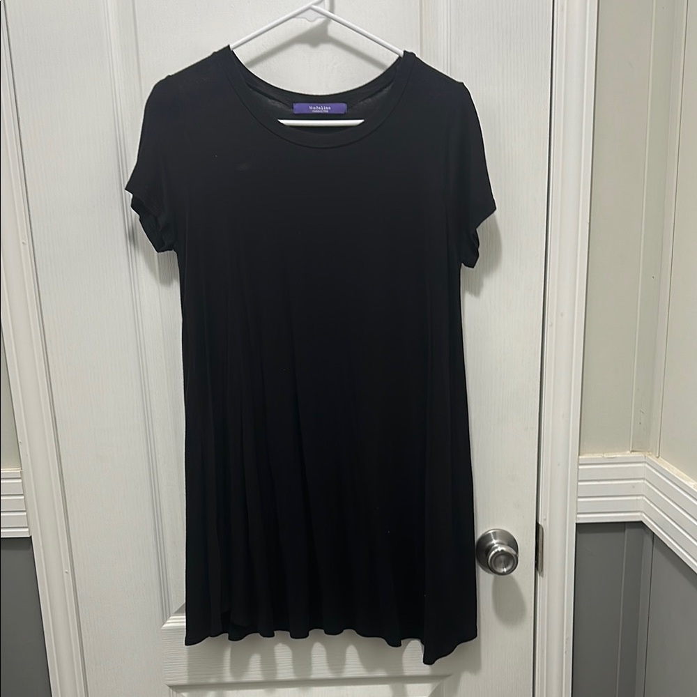 Black Short Sleeve Women's Dress